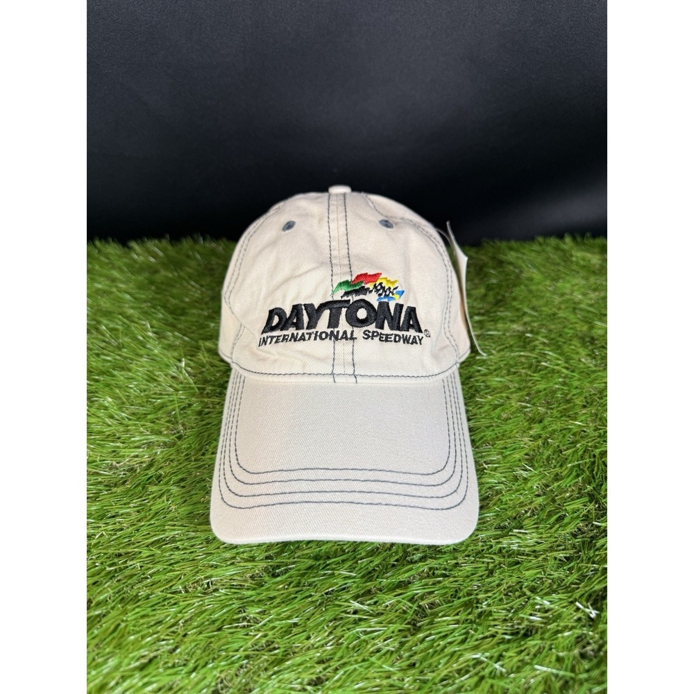 Brand New Daytona International Speedway Hat Cap Beige Adjustable,